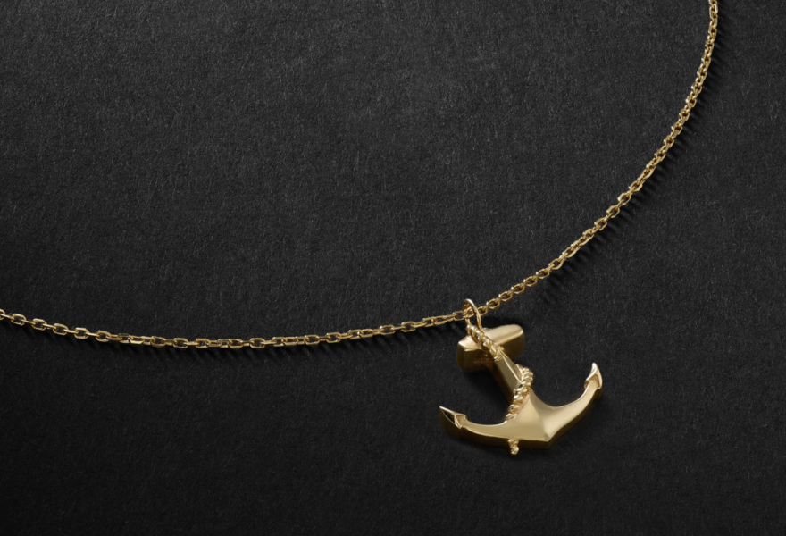 Mateo Nautical Sailor Gold Necklace 3