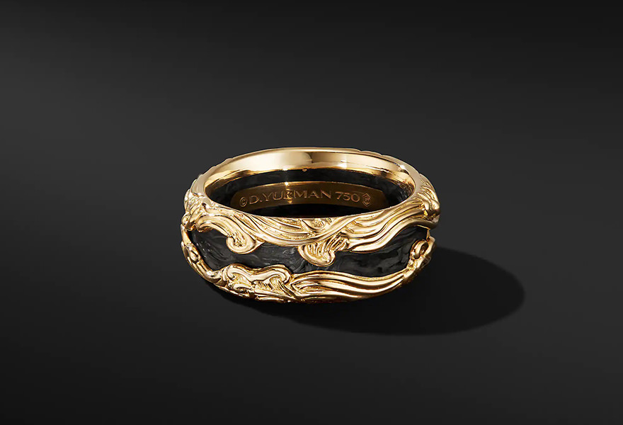The Forged Carbon Waves Ring 4