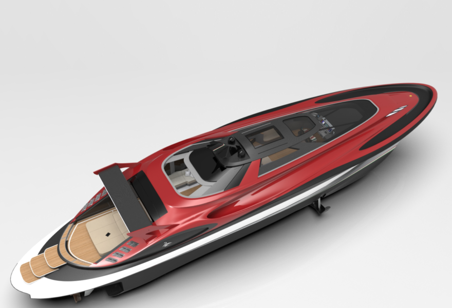 This Ferrari Inspired 88 Foot Yacht Concept 4