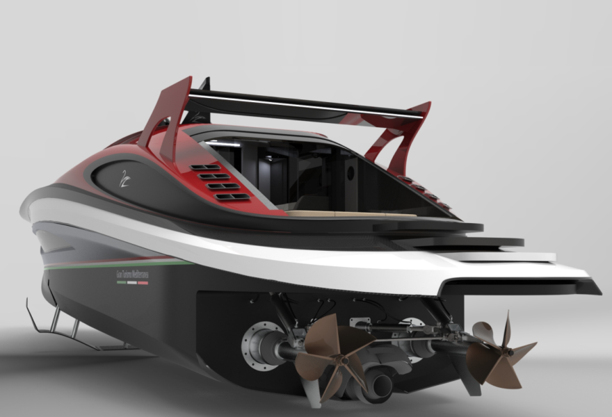This Ferrari Inspired 88 Foot Yacht Concept 8