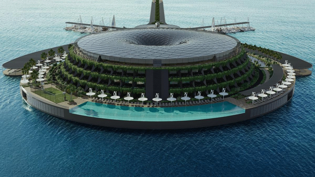 Eco floating hotel supremarine